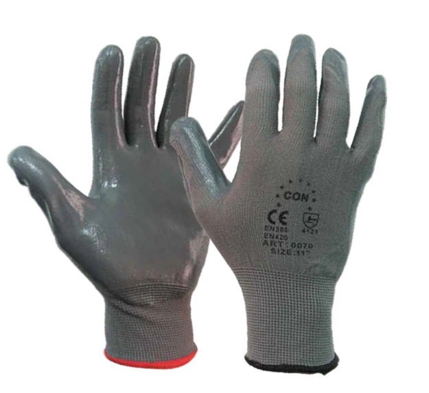 Γάντια νιτριλίου πλεκτά nylon ελαστικά