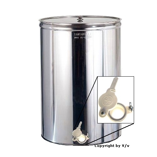 ΔΟΧΕΙΟ ΙΝΟΧ ΜΕΛΙΟΥ ΙΤΑL 100L/140ΚΙΛΑ