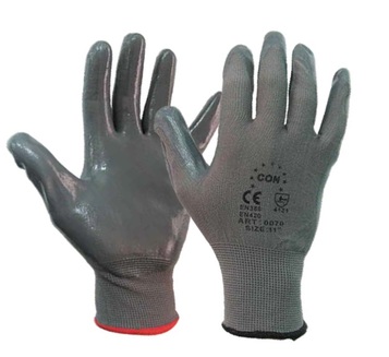 Γάντια νιτριλίου πλεκτά nylon ελαστικά